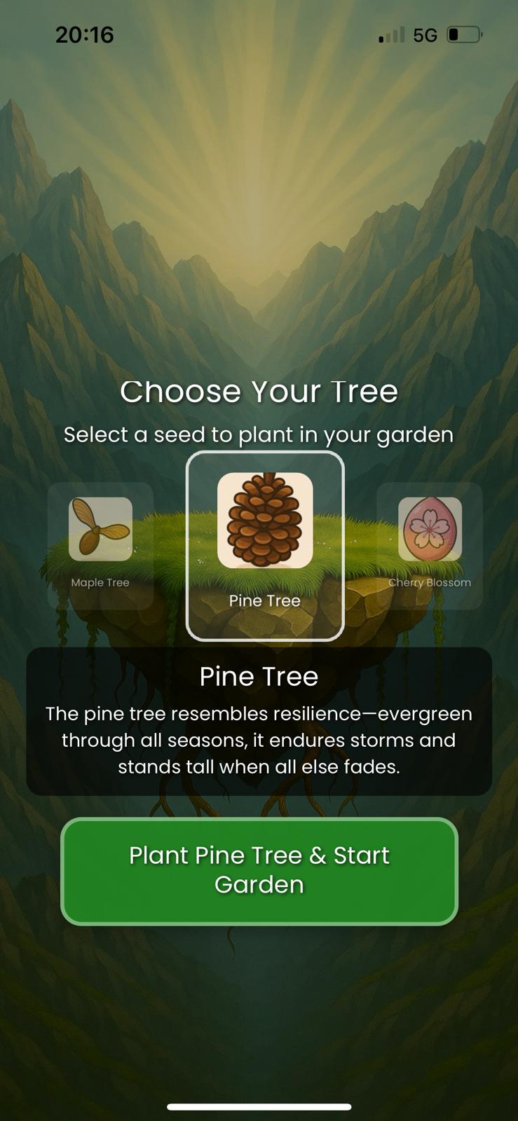 Choose Your Tree - Virtual Garden